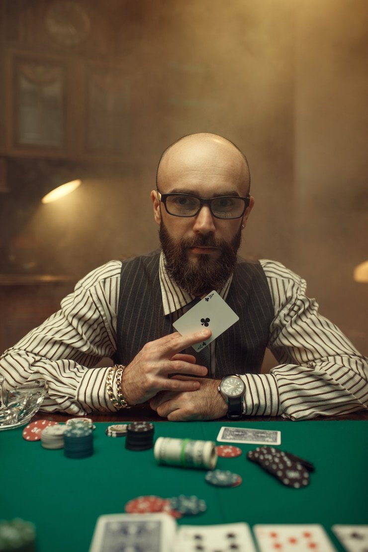 AduQ card game interface on rajawin slot showing table layout and betting controls